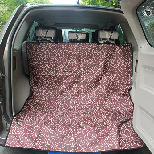 Waterproof Dog Cargo Liner Cover - Universal Pet Seat Protector for Cars, SUVs, Trucks & Vans - Durable Car Boot Liner & Multi-Functional Beach Blanket for Picnics, Camping & Outdoor Adventures (Brown)