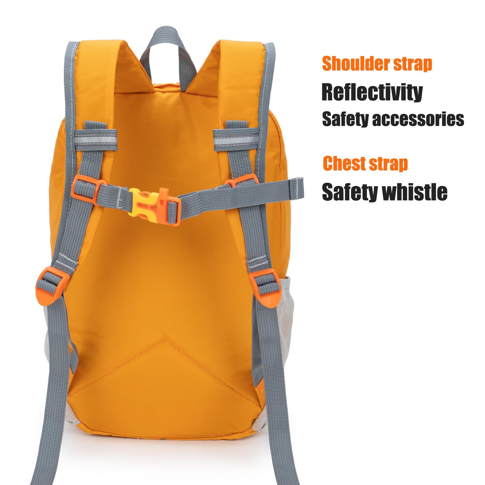 Best Kids Hiking Backpack for Boys & Girls - Lightweight Small Daypack for Camping, Travel & Outdoor Adventures - Durable Orange Backpack for Toddlers (Perfect for School, Day Trips & Nature Explorations)