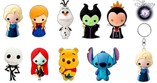 Disney Series 2 Mystery Box - 3D Figural Keychain Collection (24 Packs) - Perfect for Disney Fans, Gift Giving & Collectors