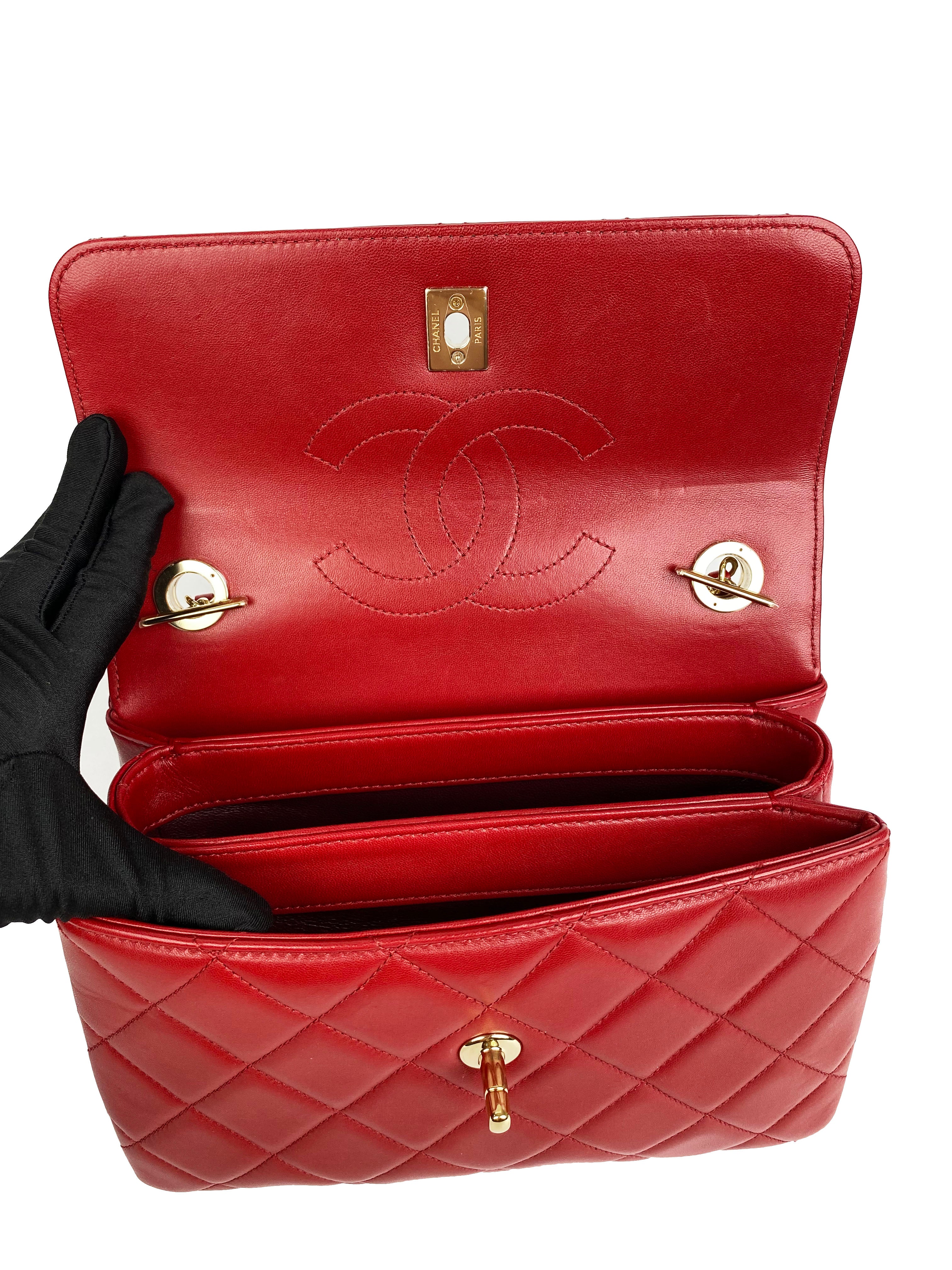 Chanel Small Red Trendy CC Bag - Luxury Crossbody Handbag for Women | Perfect for Parties, Dates & Everyday Use