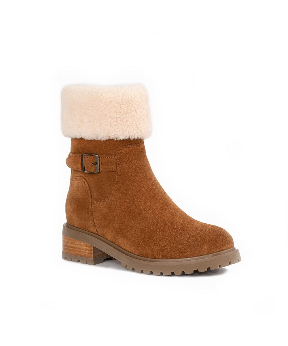 Women's Verona Zip UGG Boots - Genuine Sheepskin Winter Boots with Side Zipper | Cozy & Warm for Cold Weather, Snow, and Indoor Comfort