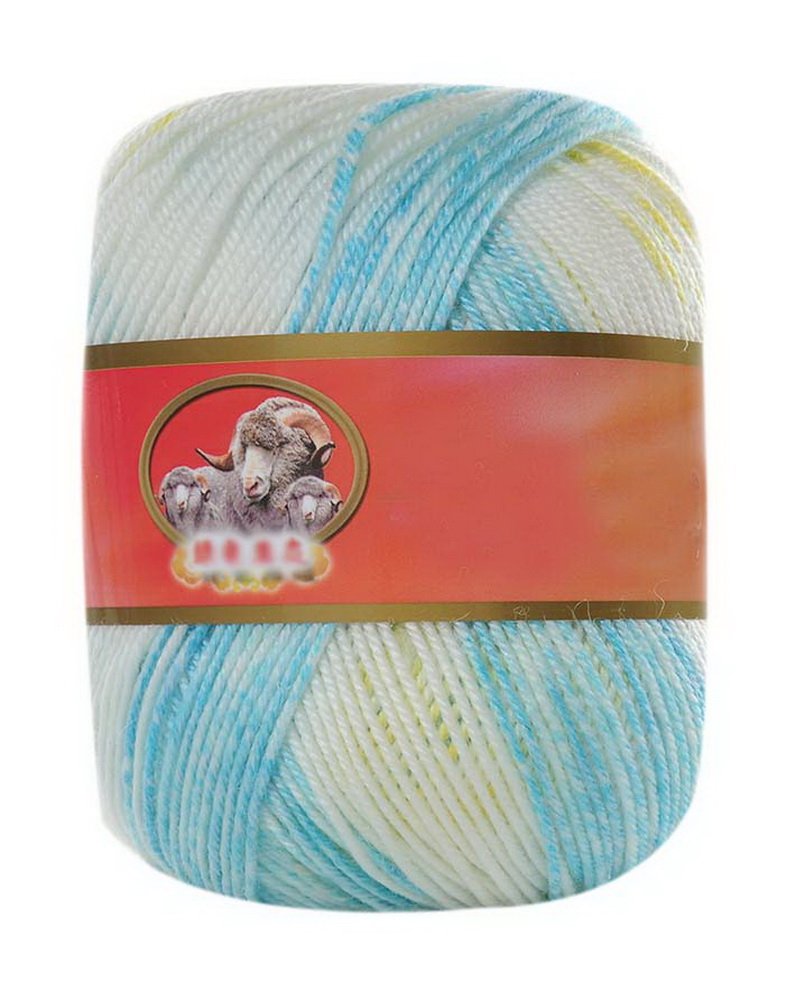 Gentle Meow 3-Pack Baby Yarn Balls - Soft Knitting Yarn for DIY Sweaters & Scarfs - Blue, White, Yellow - Perfect for Handmade Baby Clothes & Crochet Projects