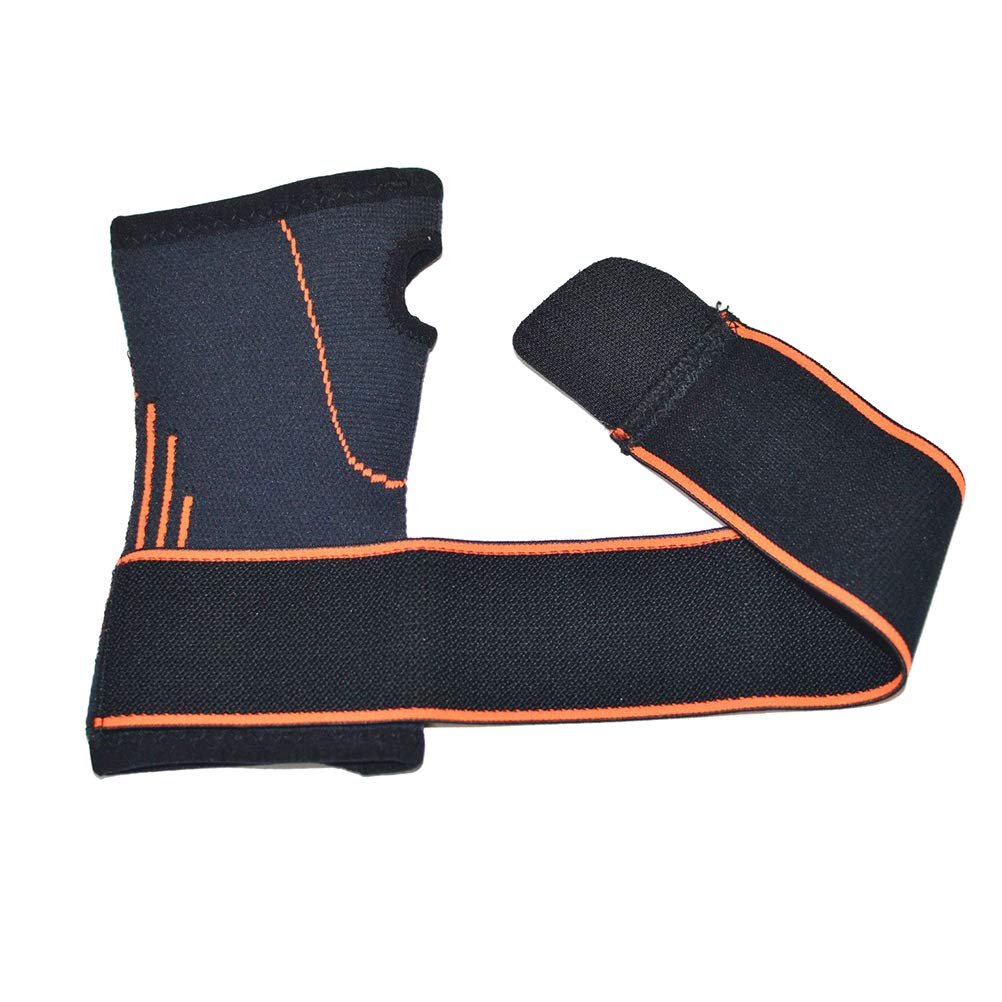 Abaodam Adjustable Wrist Support Brace - Anti-Sprain Fitness Bandage for Men & Women - Green & White - Ideal for Weightlifting, Basketball, Tennis & Workout Injury Prevention