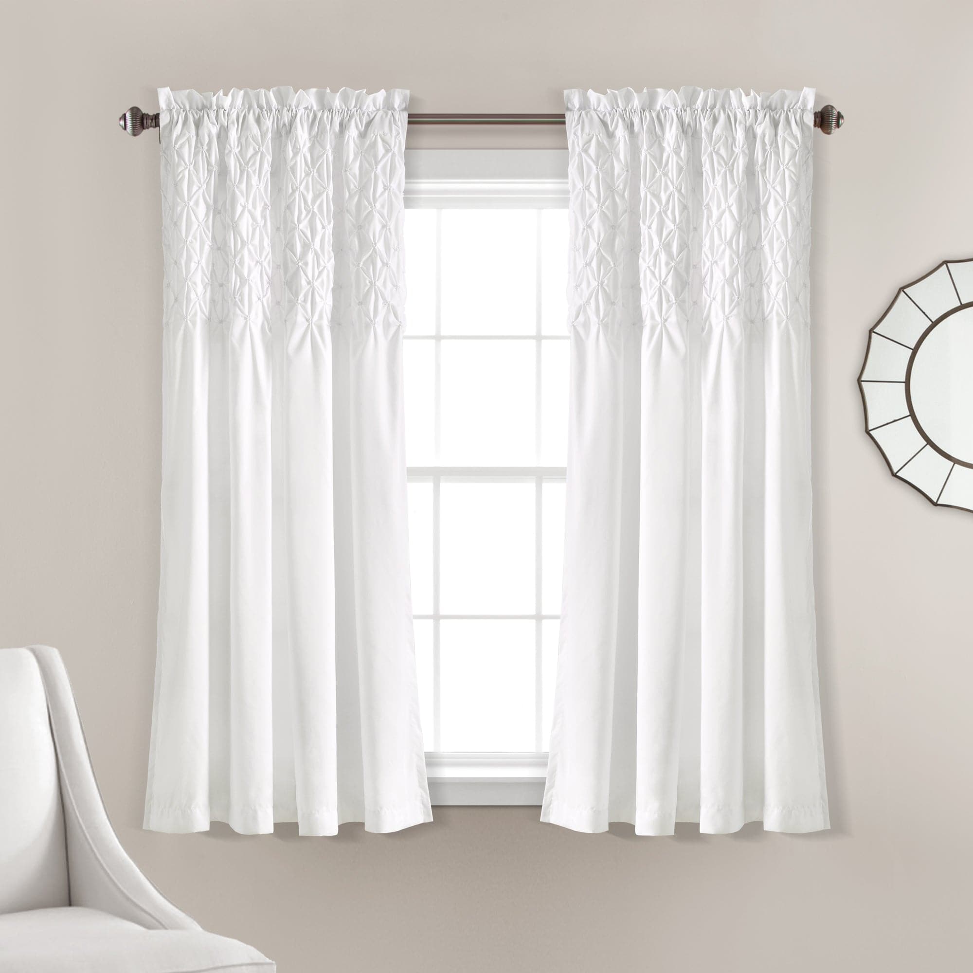 Bayview Window Curtain Set - Blackout Curtains for Living Room & Bedroom - Thermal Insulated Drapes with Rod Pocket - 84 Inch Length (2 Panels) - Perfect for Home Decor, Privacy & Light Control