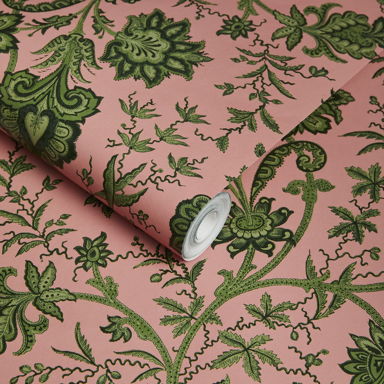 INDIENNE Wallpaper - Amaranth And Juniper Floral Pattern - Premium Peel and Stick Wallpaper for Bedroom, Living Room & Nursery Decor