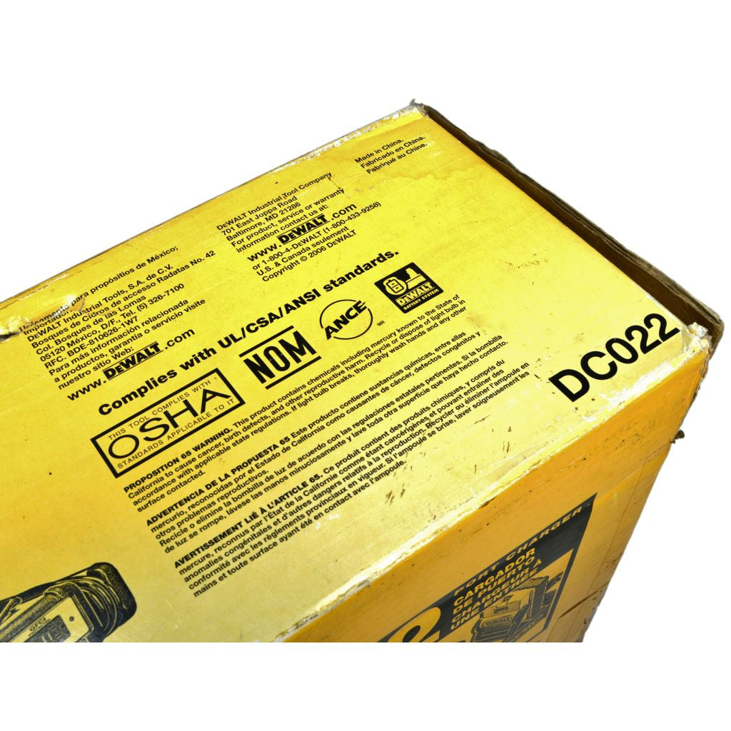 DEWALT DC022 Cordless or Corded Work Light - Bright LED Job Site Lighting for Construction, Garage, and Outdoor Use