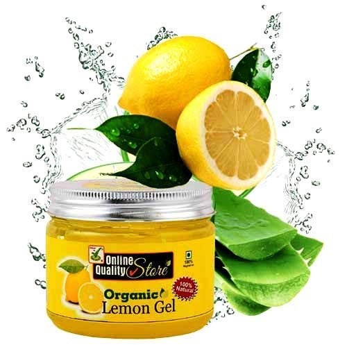 Organic Lemon Gel for Glowing Skin (200g) - Ayurvedic Skin Brightening Treatment for Face & Body - Perfect for Daily Skincare Routine & Summer Skin Care