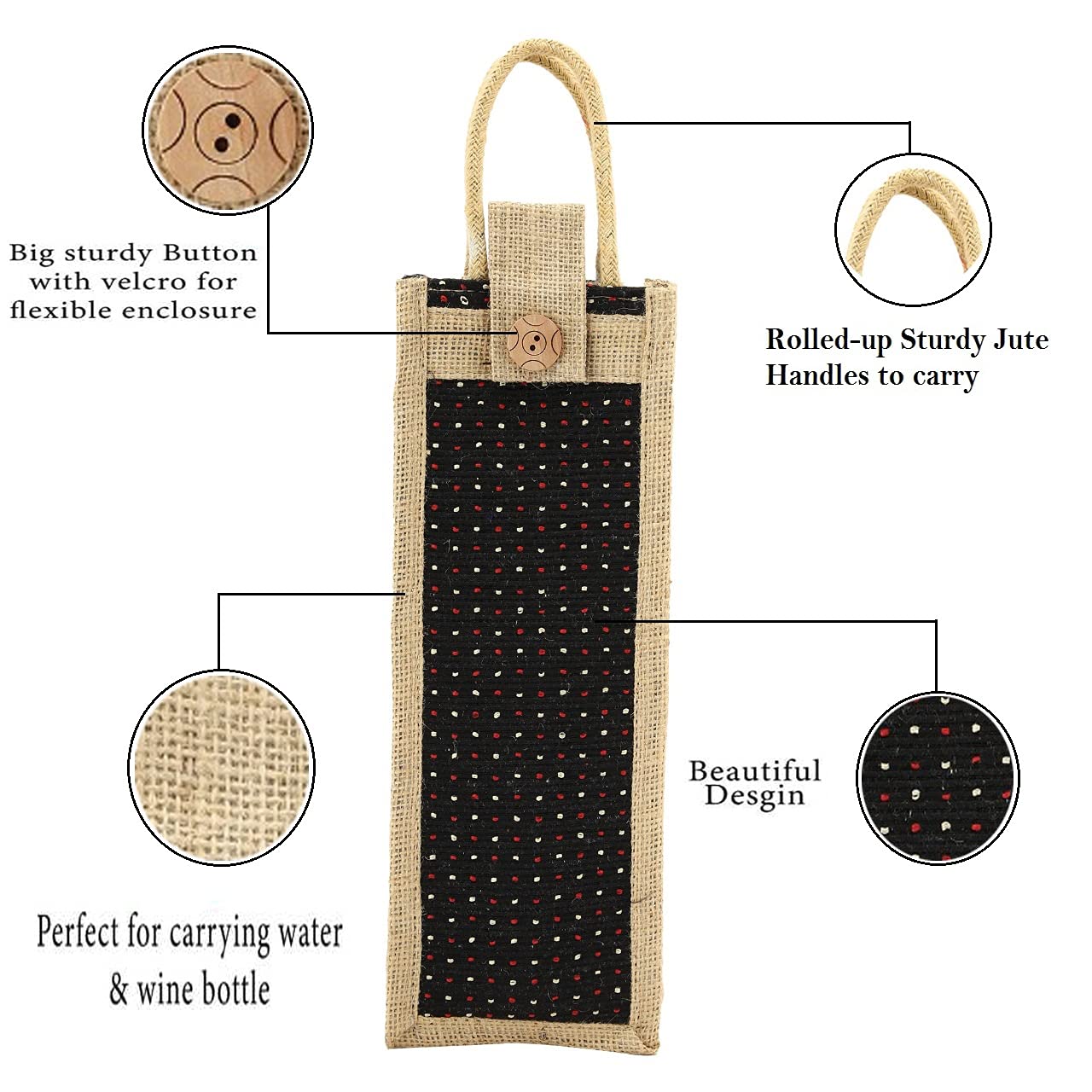 Eco-Friendly Unisex Jute Tote Bag with Zip & Handle - Reusable Grocery Shopping Bag for Men & Women - Multipurpose Shoulder Bag (Pack of 2, Medium, Blue) - Perfect for Farmers Market, Beach Trips & Sustainable Lifestyle