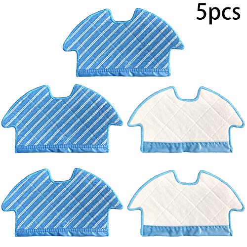 5Pcs Mop Cloth Pads Replacement for Ecovacs Deebot Ozmo 900 Robot Vacuum Cleaner - Washable Microfiber Cleaning Pads for Hardwood Floors & Tile Cleaning