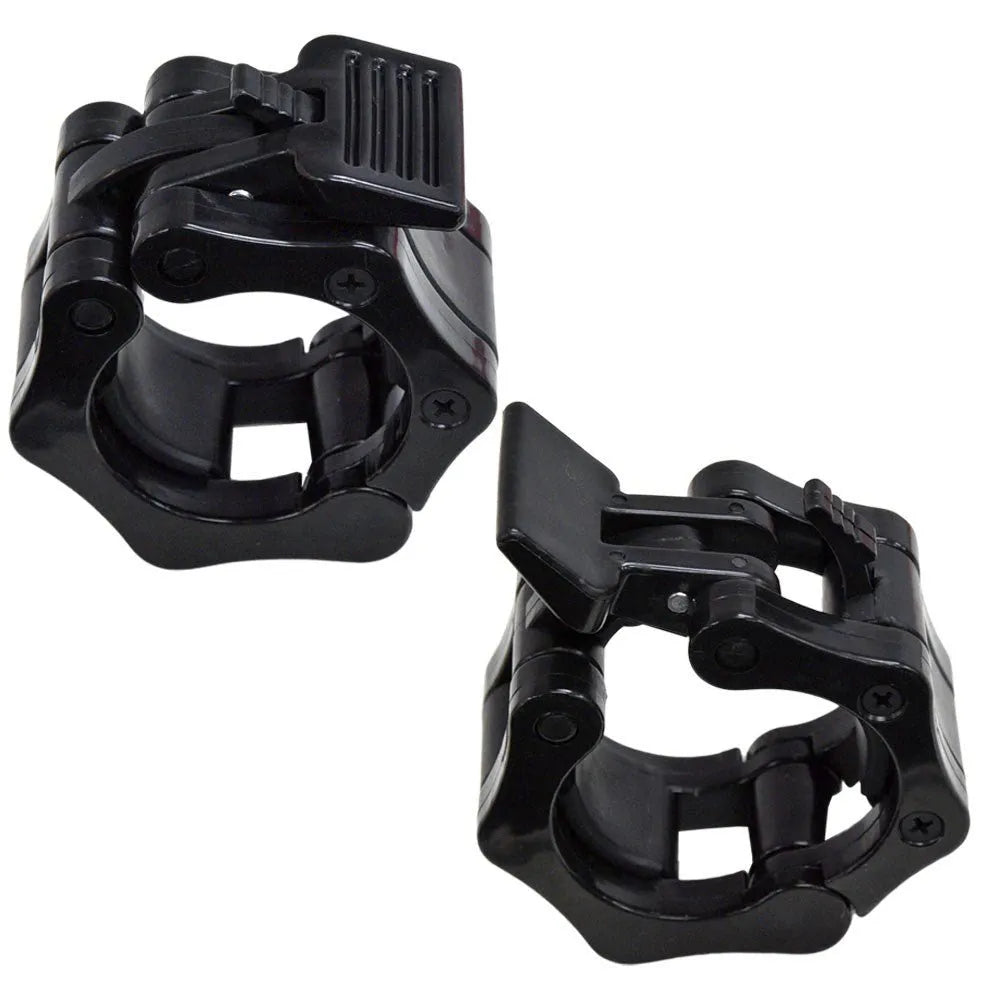 Olympic Lock Jaw Collars (Pair) - Secure Weight Plates for Strength Training - Perfect for Home Gym & CrossFit Workouts
