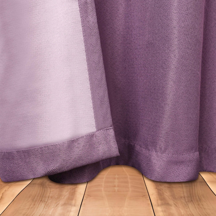 Blackout Curtains for Bedroom - 100% Linen Washable Room Darkening Curtains Set of 2 Panels - Perfect for Home Theater, Nursery & Light Sleepers