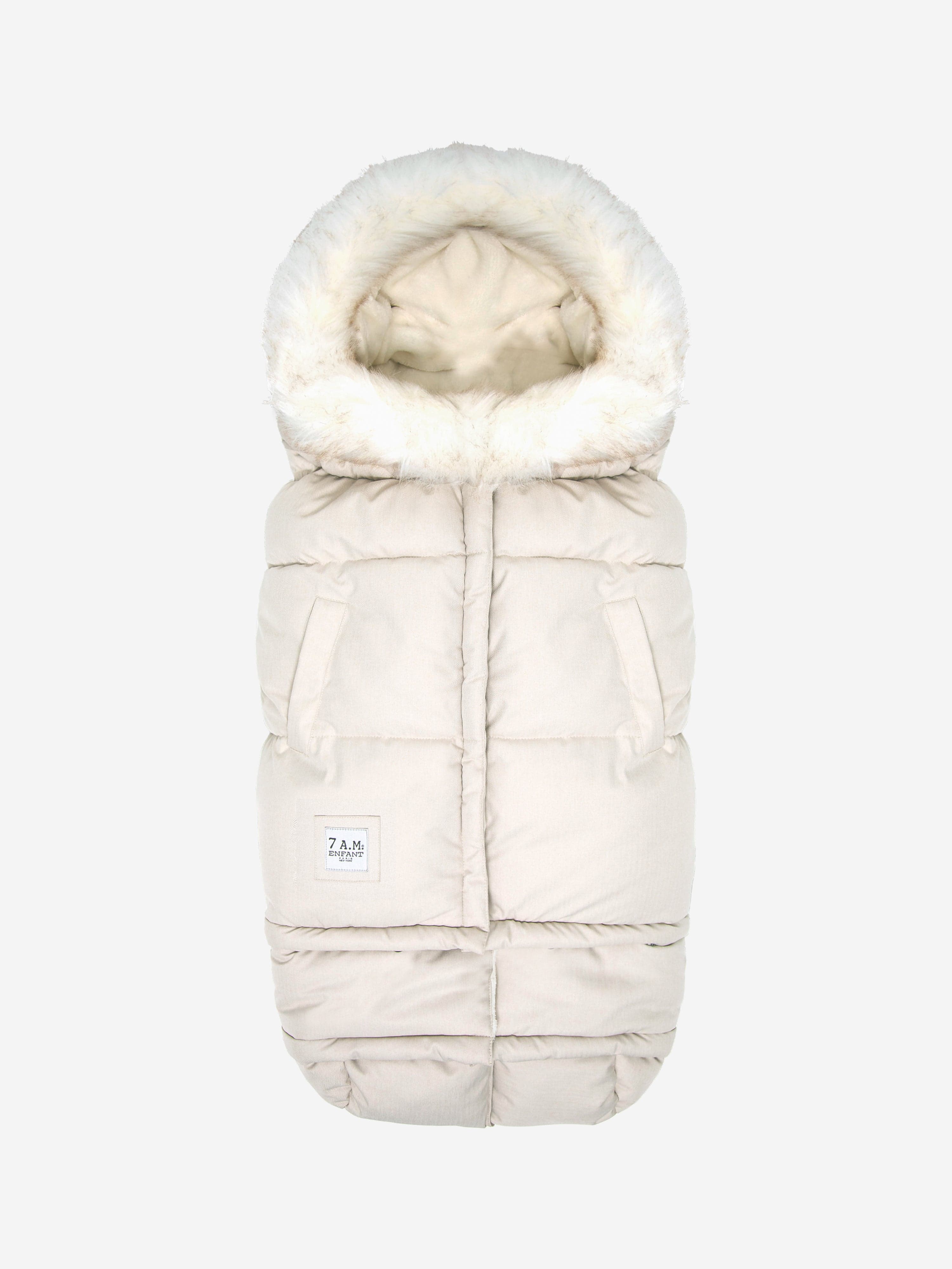 7AM Enfant Evolution Tundra Nest Baby Blanket - Soft Ivory Swaddle Blanket for Newborns & Infants | Perfect for Stroller, Car Seat & Nursery Comfort