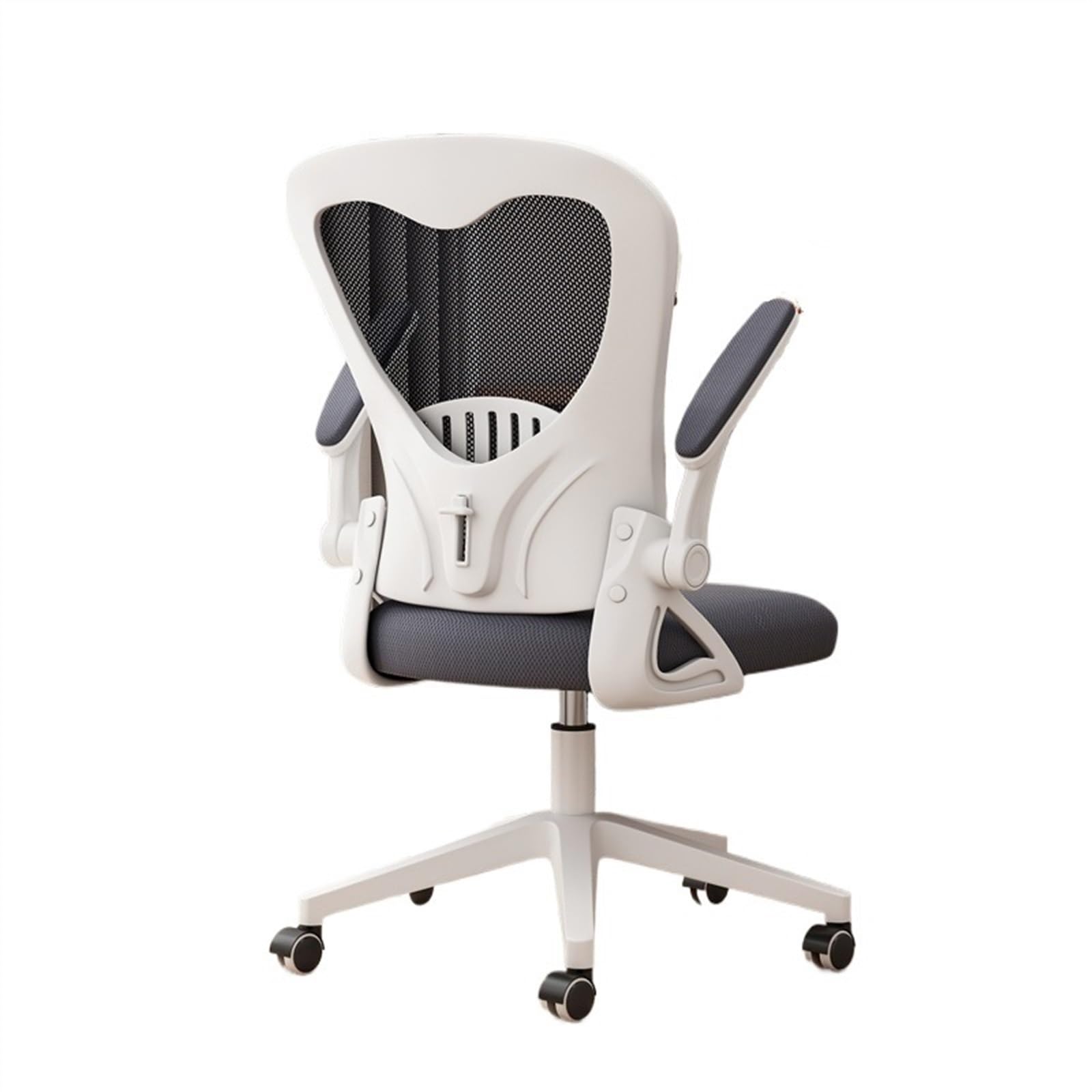 Ergonomic Executive Office Chair with Adjustable Lumbar Support & Armrests - High Back Desk Chair with Thickened Cushion - White - Perfect for Home Office, Conference Rooms & Professional Workspaces