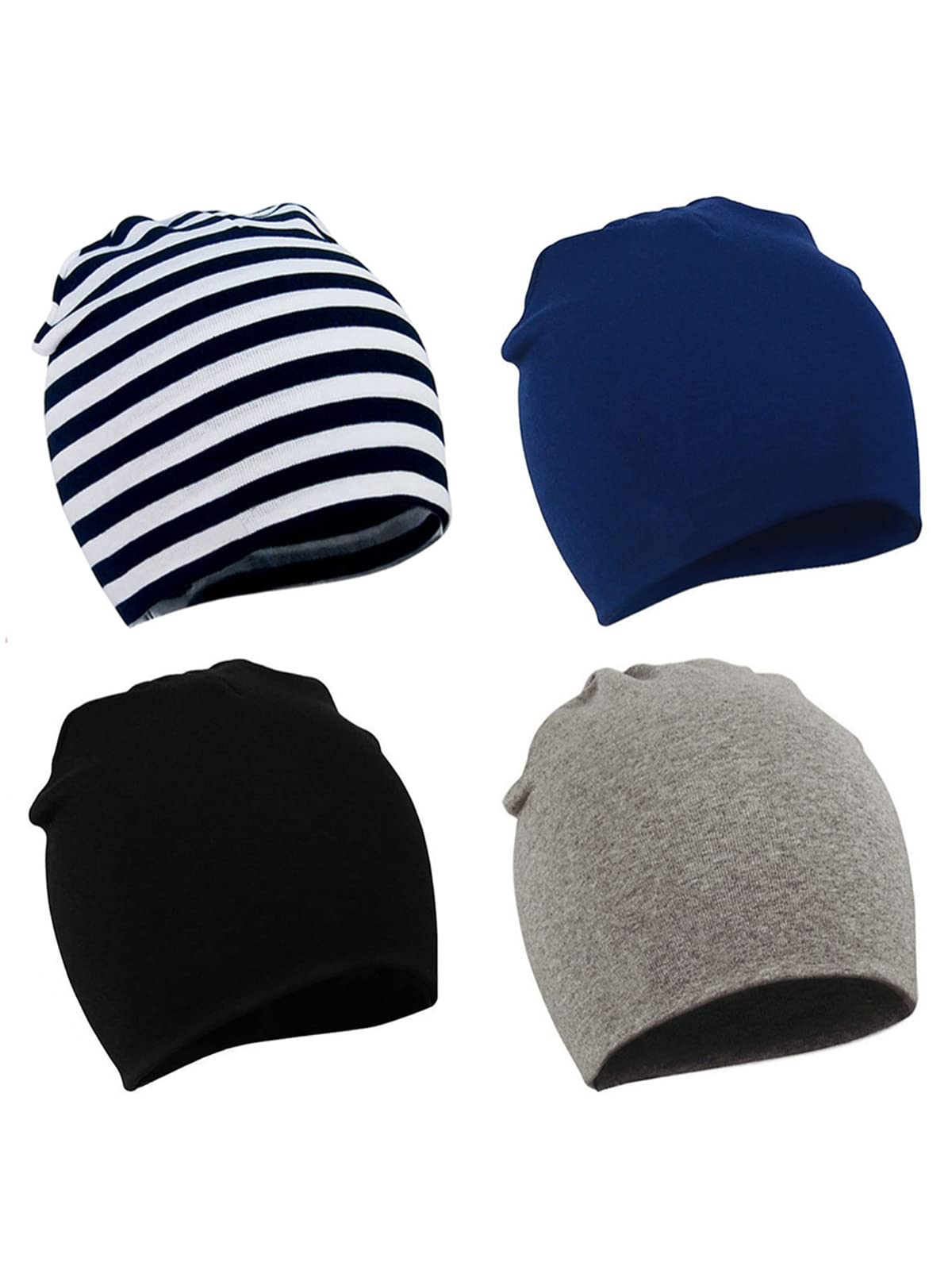 Century Star Soft Cotton Baby Beanie Hat for Boys & Girls - Cute Skull Cap for Infants & Toddlers - Warm Slouchy Nursery Hat for Kids - Perfect for Winter, Outdoor Play & Photoshoots