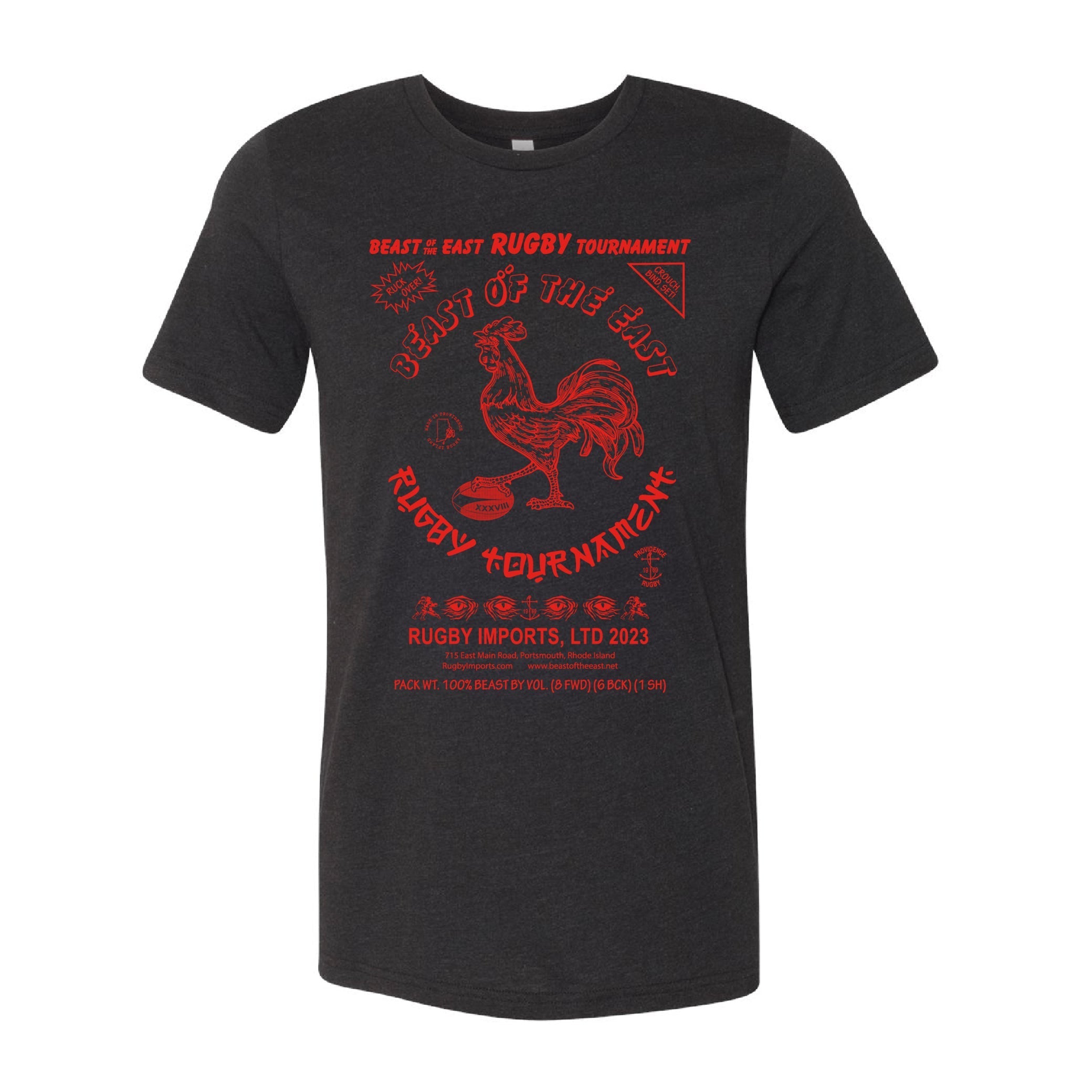 BOE 2023 Spicy Rugby T-Shirt for Men - Cool Graphic Print Short Sleeve Tee - Perfect for Rugby Games, Sports Events & Casual Streetwear