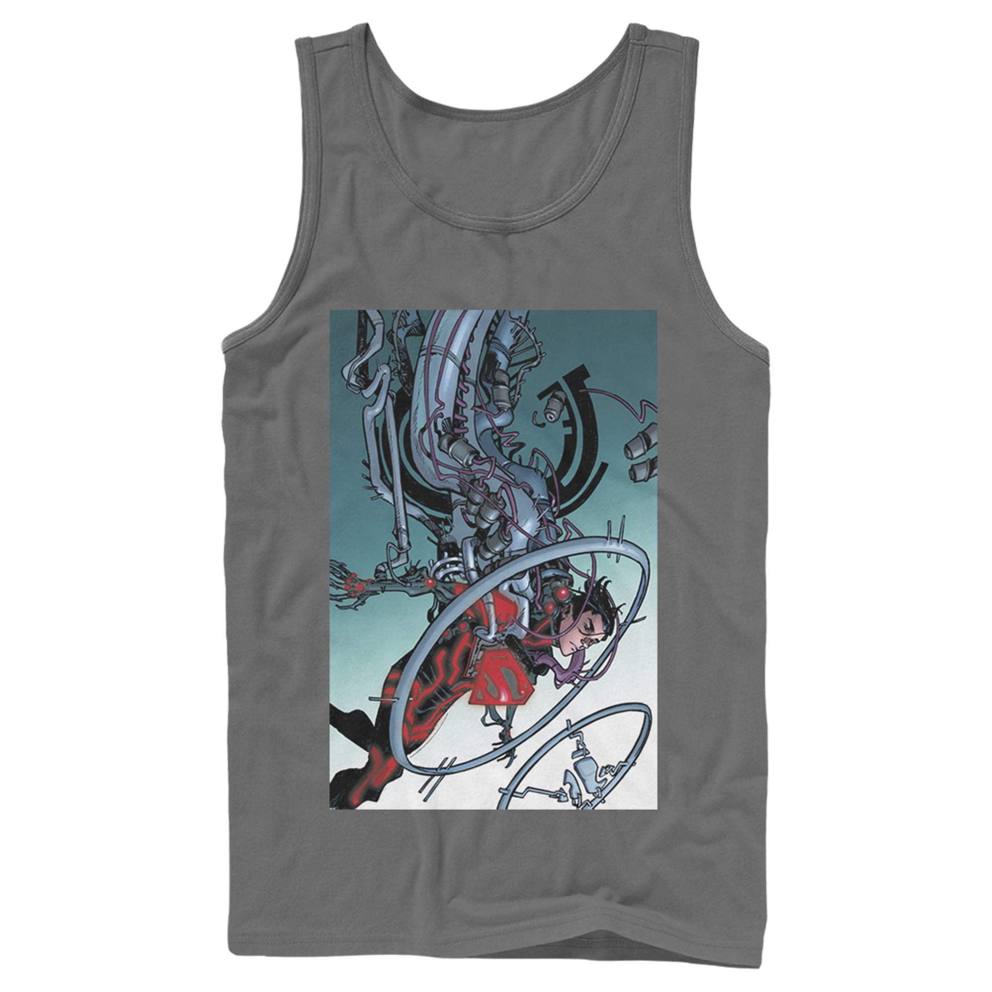 Men's Superman Robotic Tank Top - Casual Fall Wear