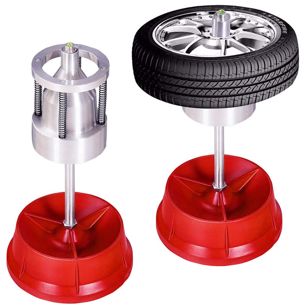 Portable Bubble Wheel Balancer with Bubble Level - Static Tire Balancing Machine for Car & Truck Wheels - Auto Wheel Repair Tool for DIY & Professional Use at Home Garage or Auto Shop