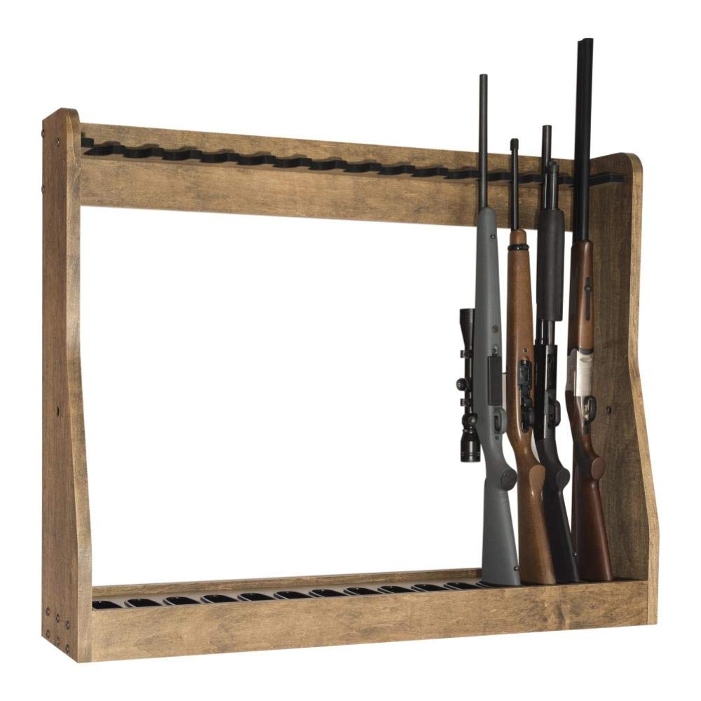 Vertical Gun Rack - 15 Gun Capacity Storage | Floor Stand or Wall Mount | Secure Firearm Organization for Home, Office & Hunting Cabin