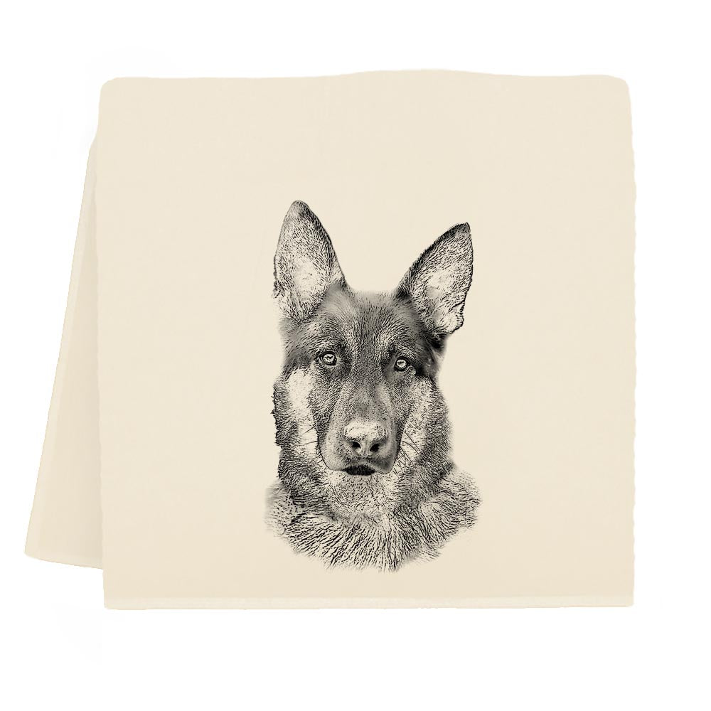 Premium German Shepherd Tea Towel - Absorbent Cotton Kitchen Towel for Dog Lovers - Perfect for Baking, Cooking & Decorating Your Home