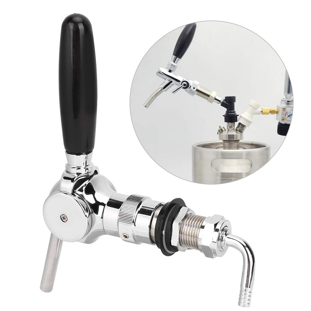 Premium Brass Beer Tap Faucet with Flow Control - Homebrew Keg Dispenser for Draft Beer | Perfect for Home Bars, Parties & Outdoor BBQs