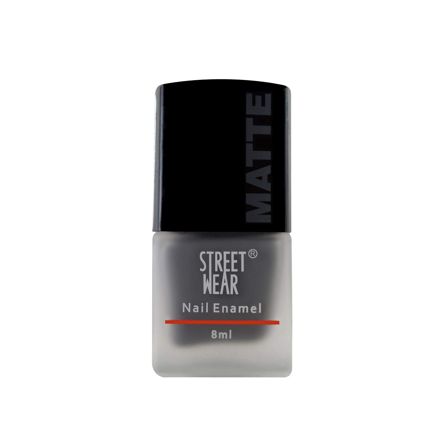 Cool Grey Matte Nail Polish - 8ml Long Lasting Streetwear Nail Enamel for Edgy Fashion Looks | Perfect for Urban Style, Night Out, and Street Photography