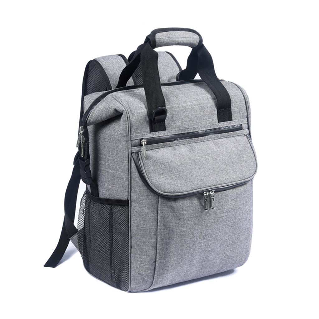 Large Insulated Beer Cooler Backpack - 38L Waterproof Picnic Cooler Bag for Outdoor, Camping & Beach - Thermal Food Storage with Fresh Keeping Technology (Gray, 38x18x40cm) - Perfect for BBQs, Tailgating & Travel