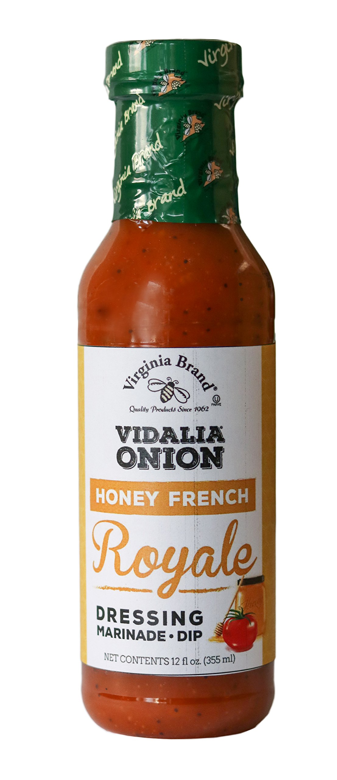 Virginia Brand Vidalia Onion Honey French Royale Salad Dressing - 12 Fl Oz Bottle (Pack of 6) | Sweet & Tangy Dressing for Salads, Sandwiches & Grilled Meals | Premium Gourmet Condiment