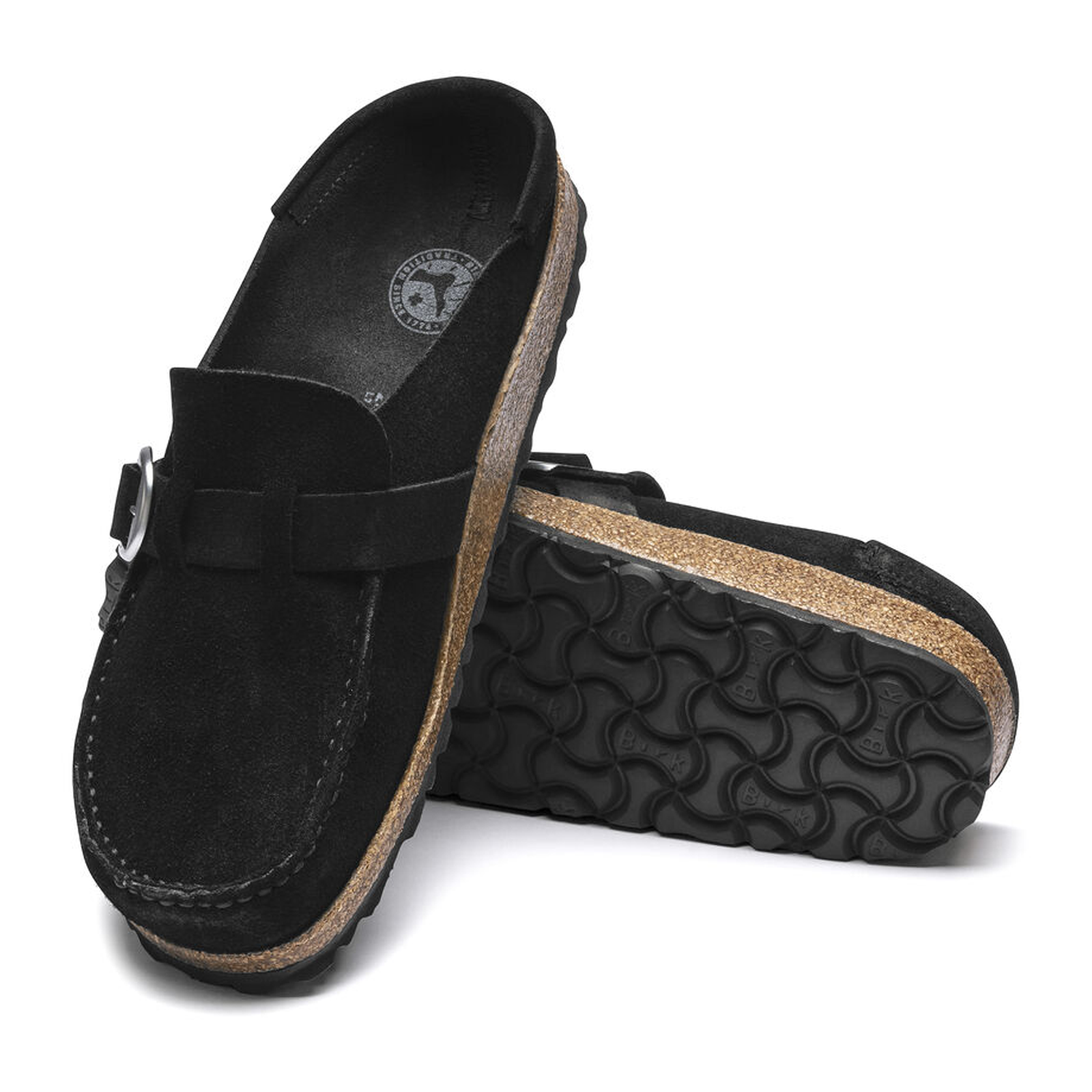 Birkenstock Buckley Narrow Clog for Women - Black Suede Leather Comfortable Slip-On Shoes | Perfect for Casual Wear, Work, and Home Relaxation