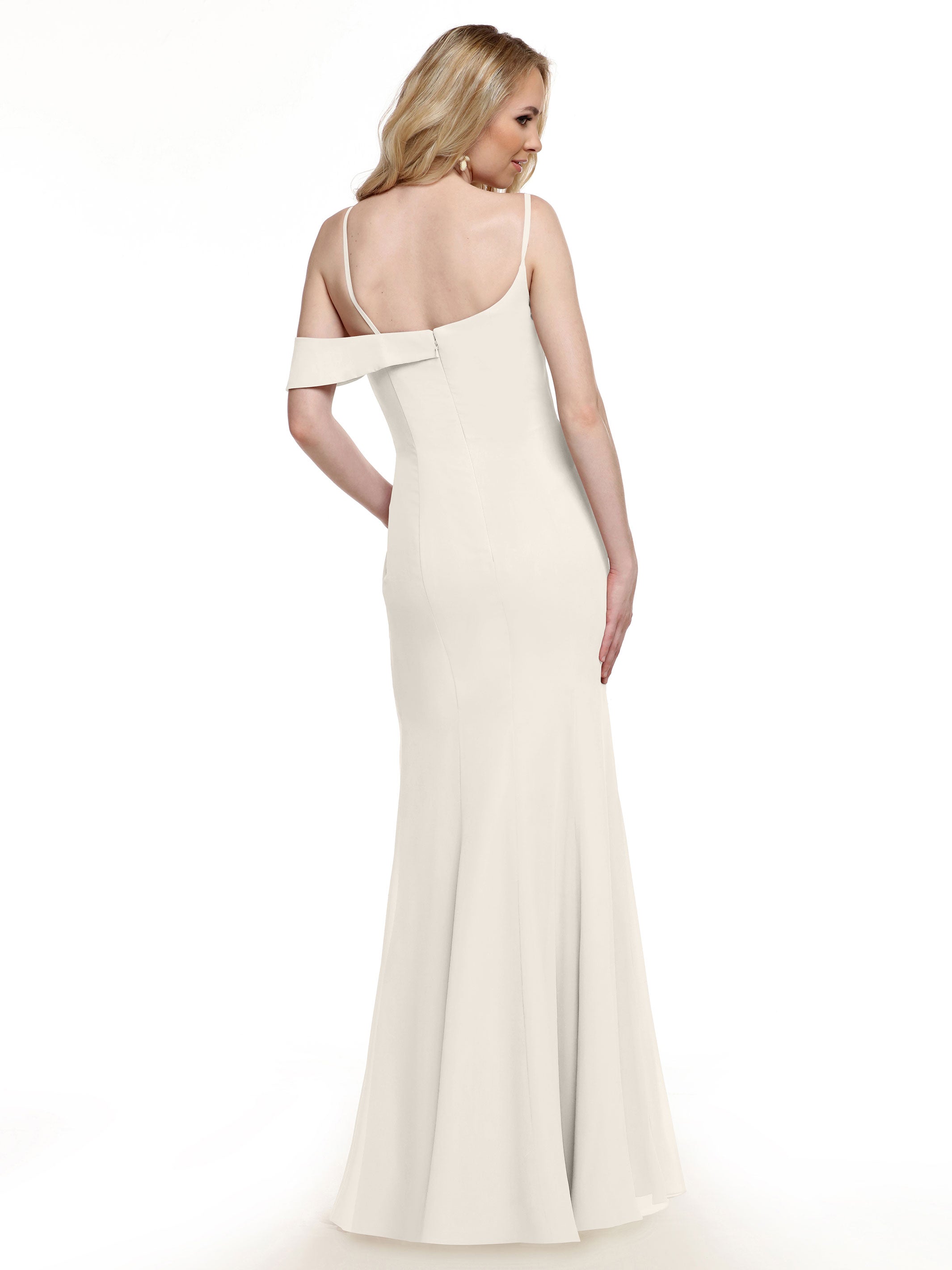 Elegant One Shoulder Fit and Flare Chiffon Bridesmaid Dress 80153 - Perfect for Weddings, Proms & Formal Events
