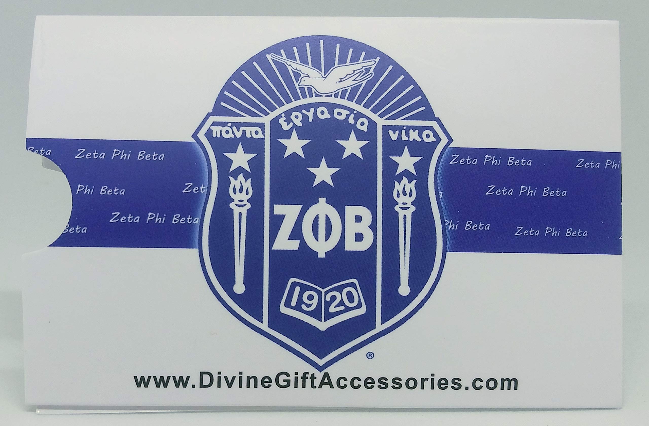 6 Zeta Phi Beta Gift Card Holders with Envelopes - Perfect for Sorority Gifts, Graduation, Sisterhood Events & Greek Life Accessories