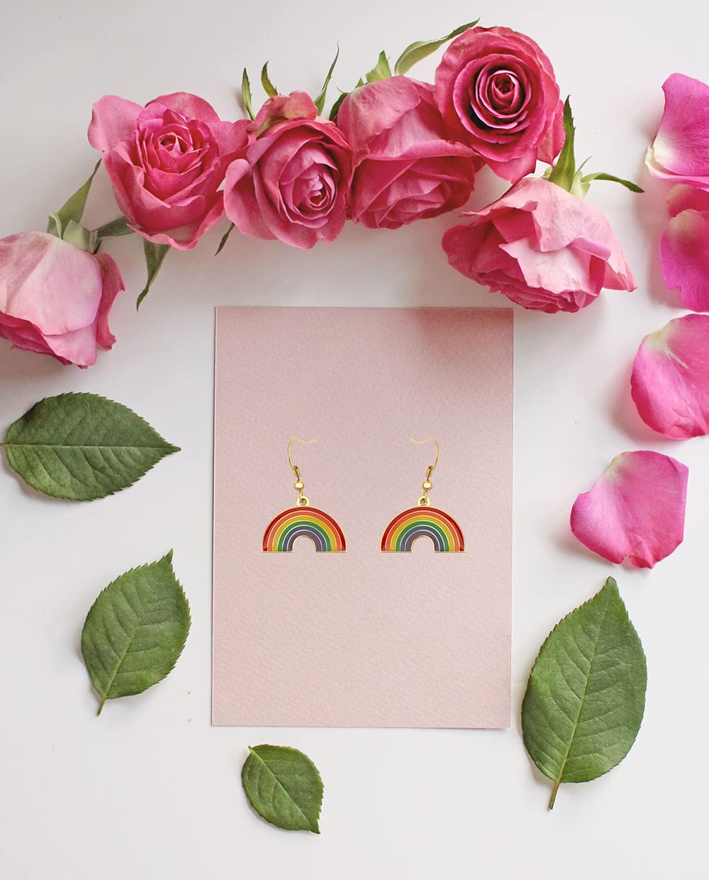 Rainbow LGBT Pride Dangle Earrings - Gay & Lesbian Jewelry Gifts for Women & Men - Perfect for Pride Month, LGBTQ+ Events & Everyday Wear