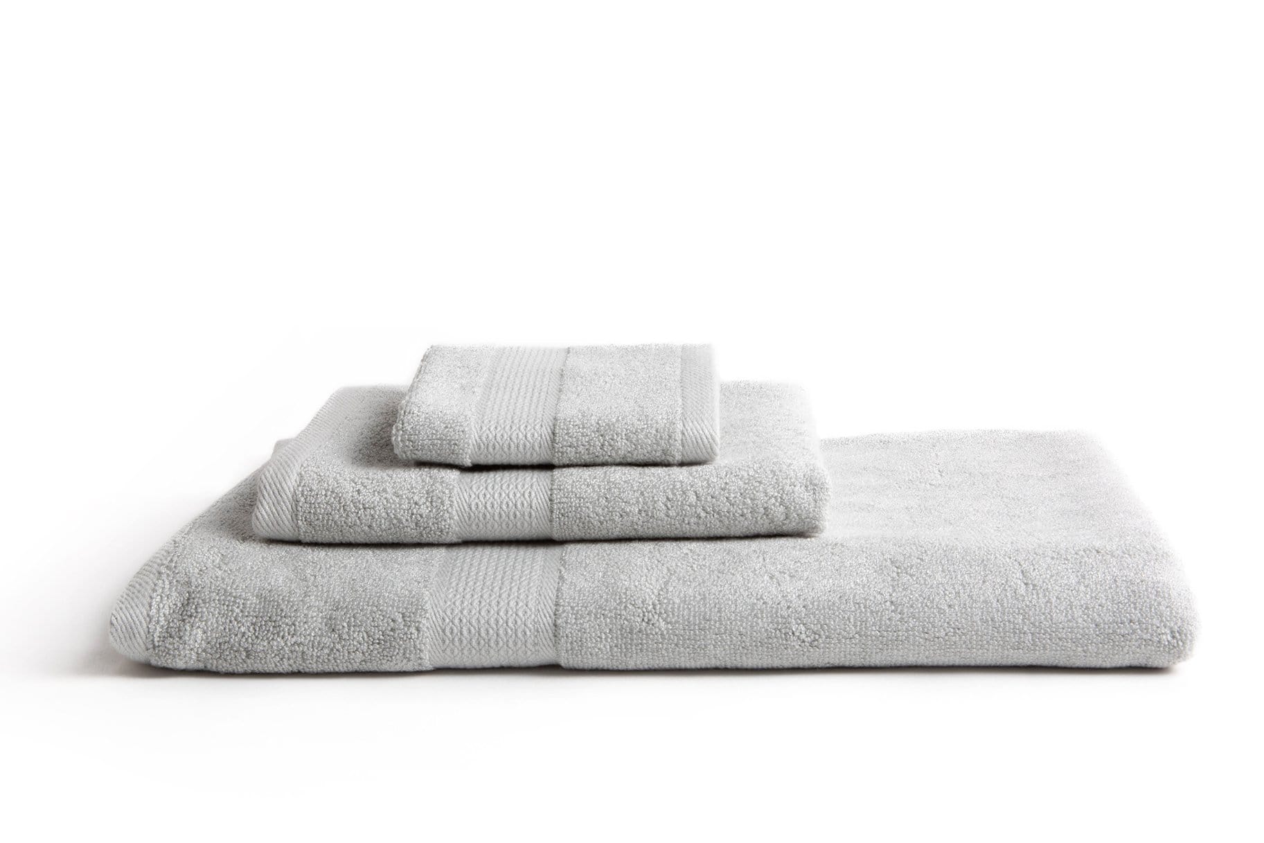 Ultra Soft 3-Piece Bamboo Towel Set - Grey | Eco-Friendly Bath Towels for Spa, Gym & Luxury Home Use