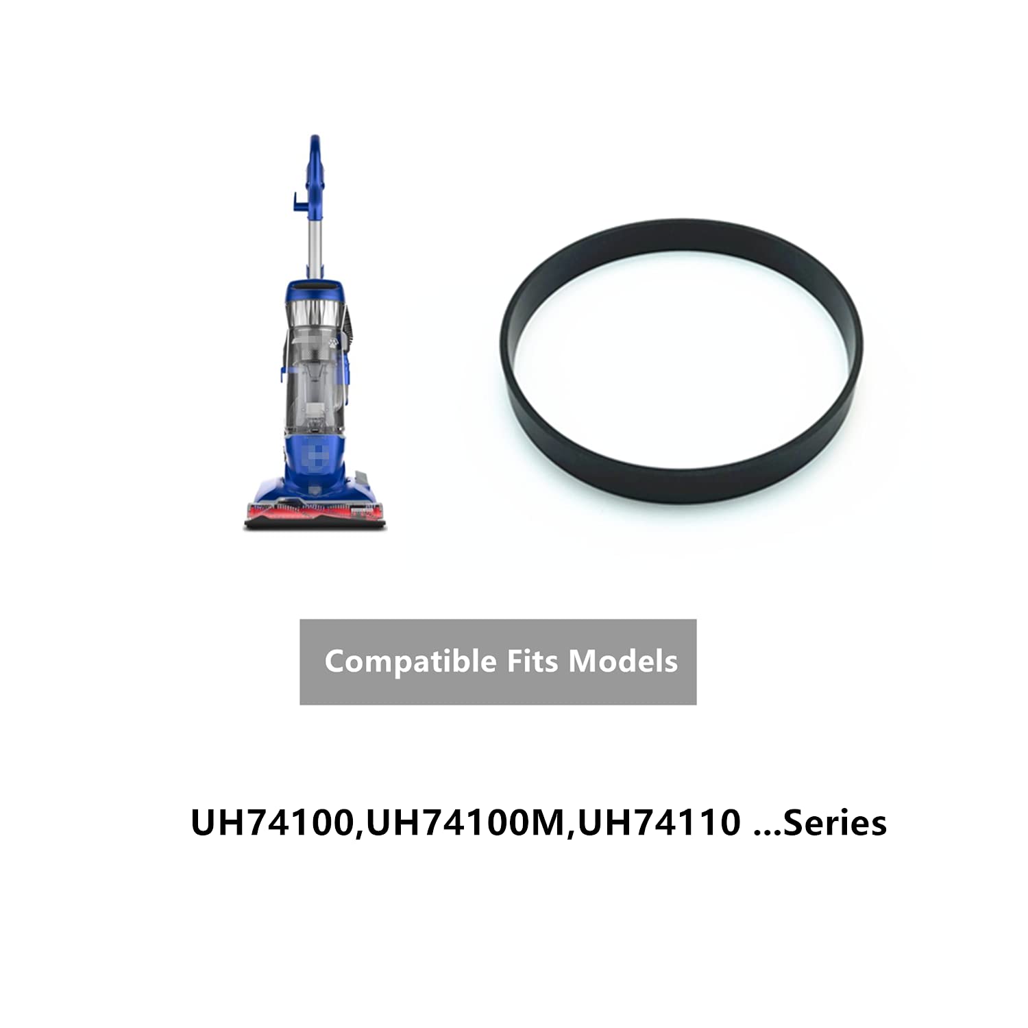 Hoover Vacuum Belts for UH74100 UH74110 - Pack of 2 for Pet Hair Cleaning