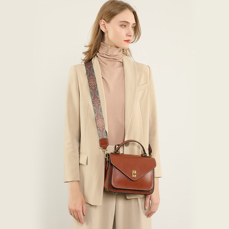 Genuine Leather Tote Bag for Women - Stylish Shoulder Bag & Crossbody Purse - Perfect for Work, Travel & Everyday Use