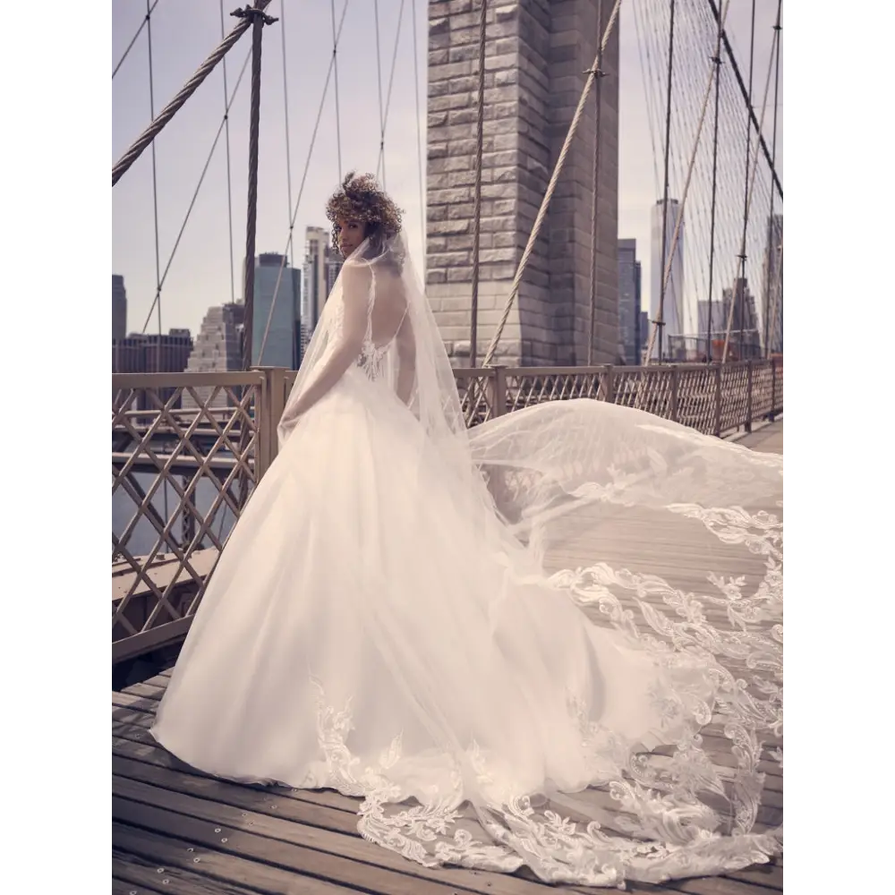 Fairbanks by Maggie Sottero | Elegant Lace Wedding Dress with Beaded Bodice | Perfect for Bridal Gowns, Formal Events & Evening Galas