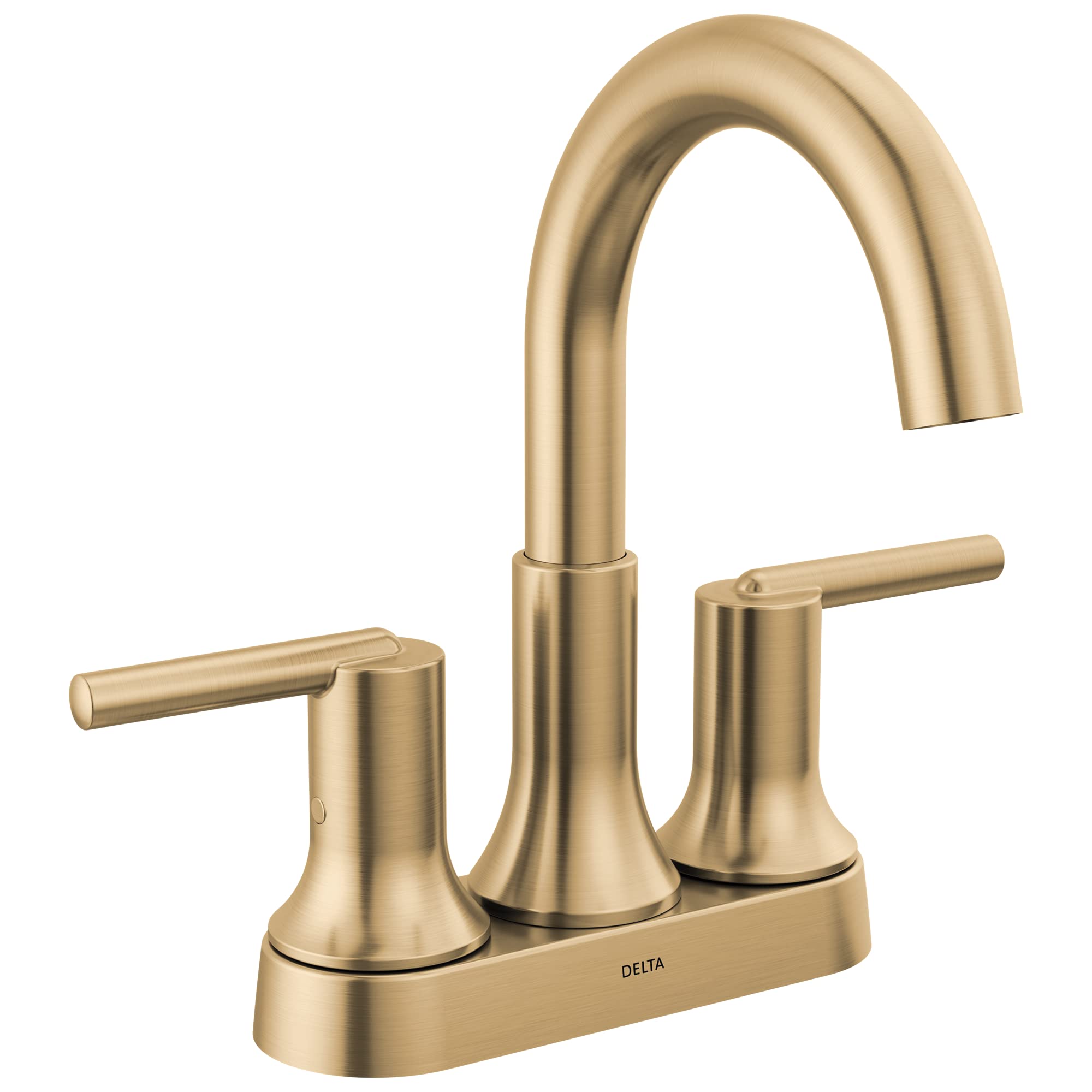 Delta Trinsic Champagne Bronze Bathroom Sink Faucet - Centerset with Diamond Seal Technology & Metal Drain Assembly - Perfect for Modern Bathrooms & Powder Rooms (Model 2559-CZMPU-DST)