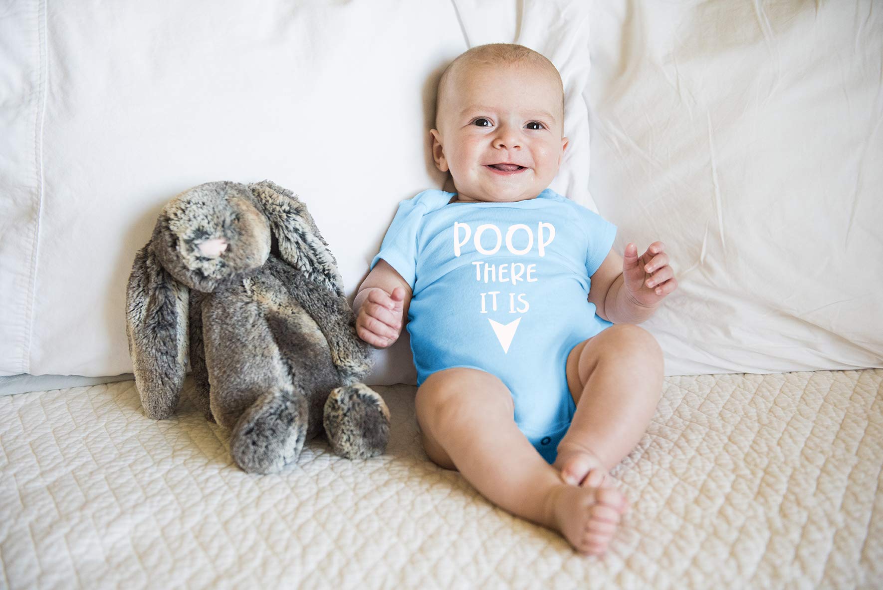 Poop There It Is - Funny Baby Bodysuit for Boys & Girls | Newborn Essentials & Cute Outfits | Perfect for Playtime, Photo Shoots & Gifts