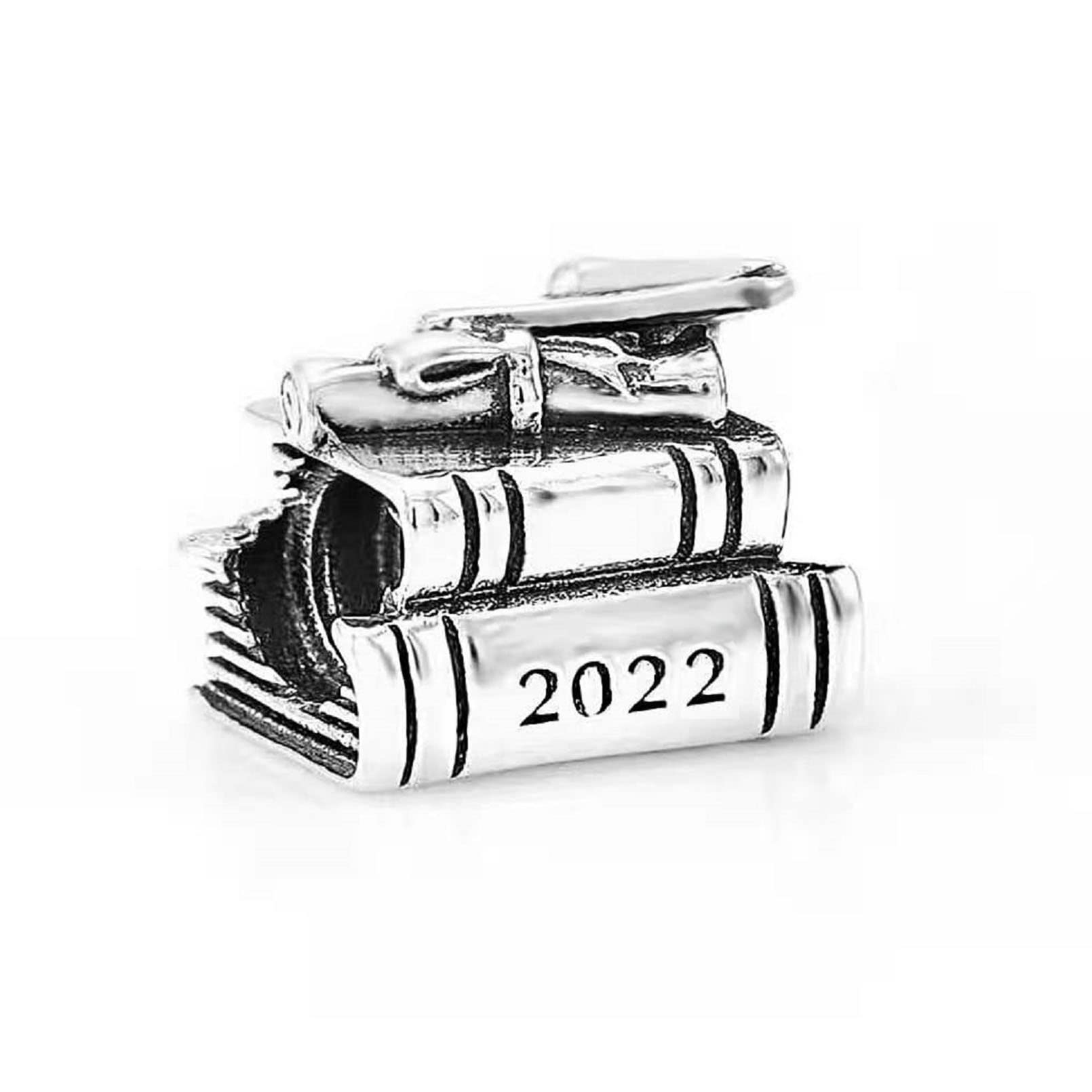 2022 Graduation Charm Jewelry - Pandora Compatible Bracelet Charms for Students, Perfect Graduation Gift for Her - Ideal for Commencement, Parties & Special Occasions