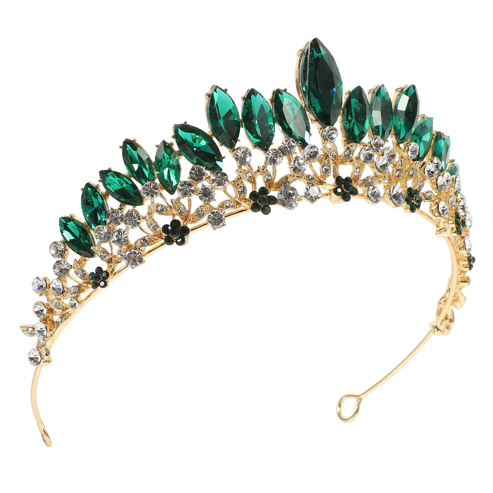 Amosfun Vintage Rhinestone Crown Headband - Elegant Bridal Hair Jewelry for Weddings, Birthdays & Cosplay | Perfect for Brides, Parties & Special Occasions