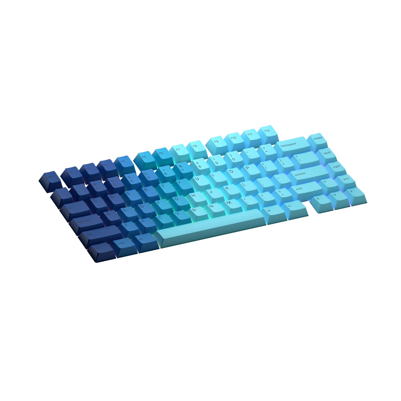 Custom Ocean Themed Keycaps for Mechanical Keyboards - Perfect for Gaming, Typing & Office Work