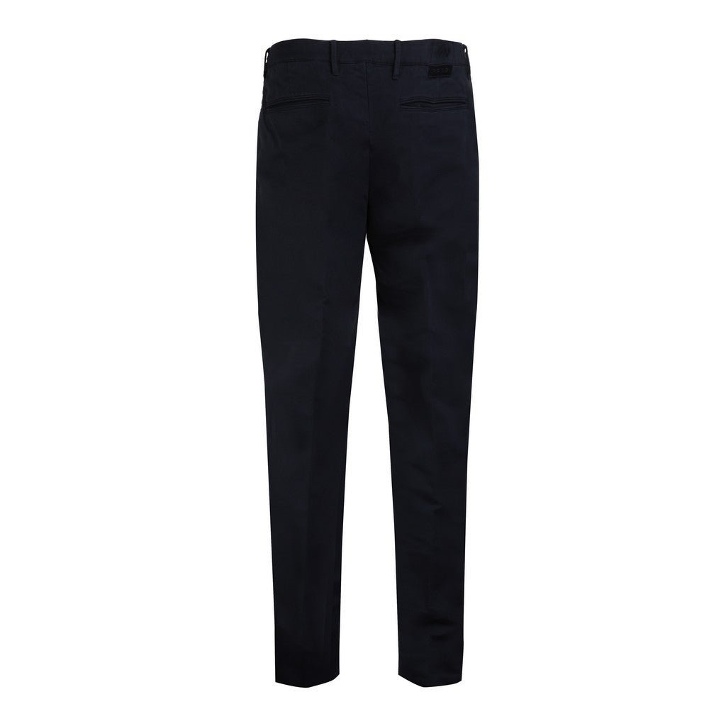 FRADI Men's Stretch Fleece Cotton Chino Pants - Comfortable & Stylish Navy Blue Casual Trousers for Work, Travel & Everyday Wear