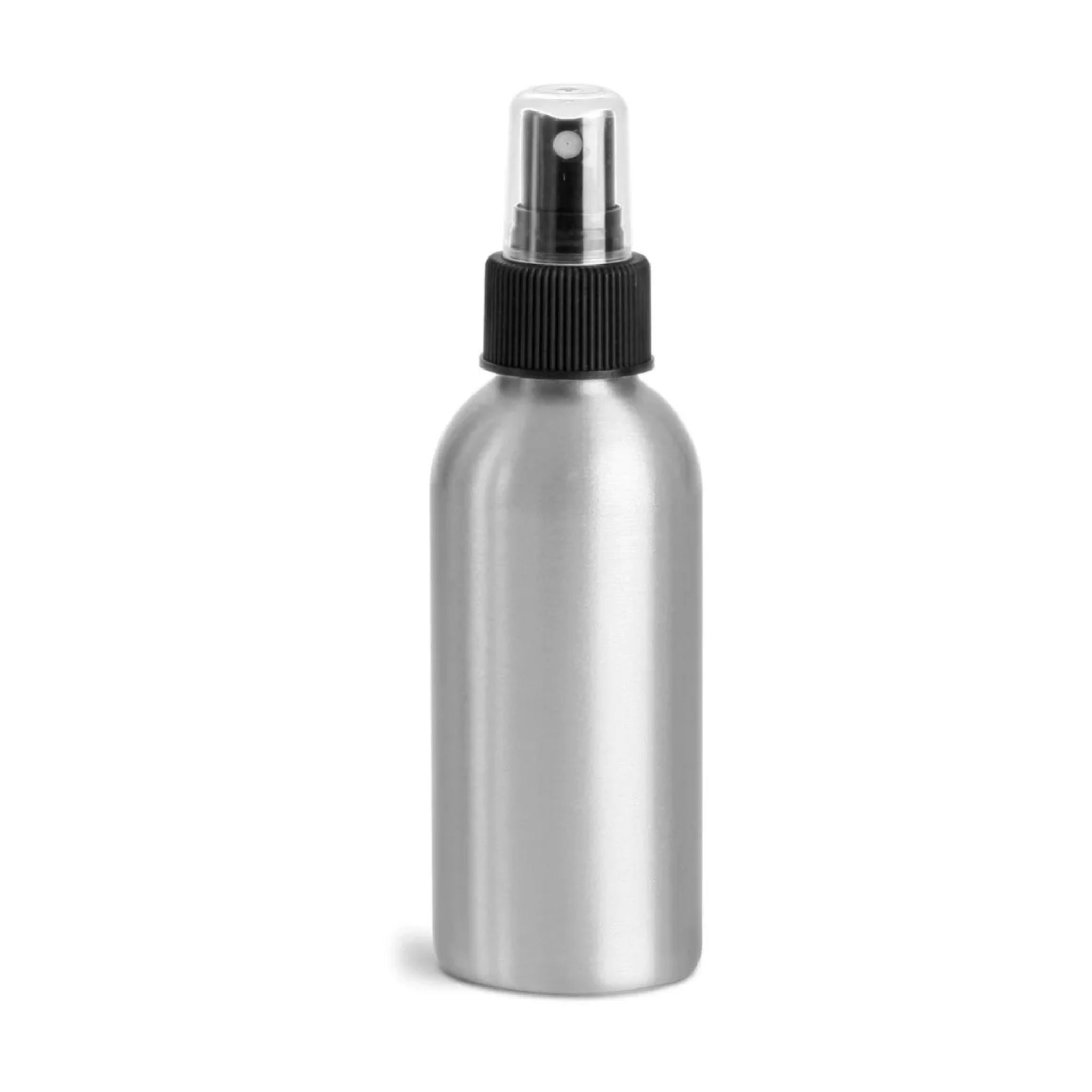Premium Aluminum Bottle with Black Fine Mist Sprayer - Refillable & Eco-Friendly for Essential Oils, Perfumes & DIY Beauty Products - Perfect for Travel, Gym & Home Use