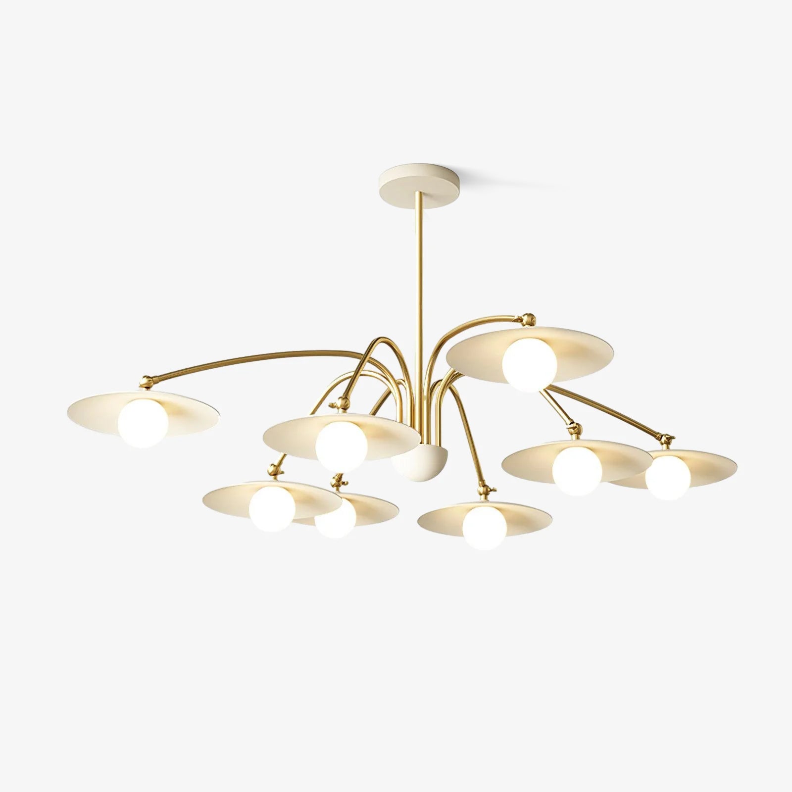 Elegant Mushroom-Shaped Chandelier - Vintage Inspired Ceiling Light Fixture for Dining Room, Bedroom & Living Room Decor