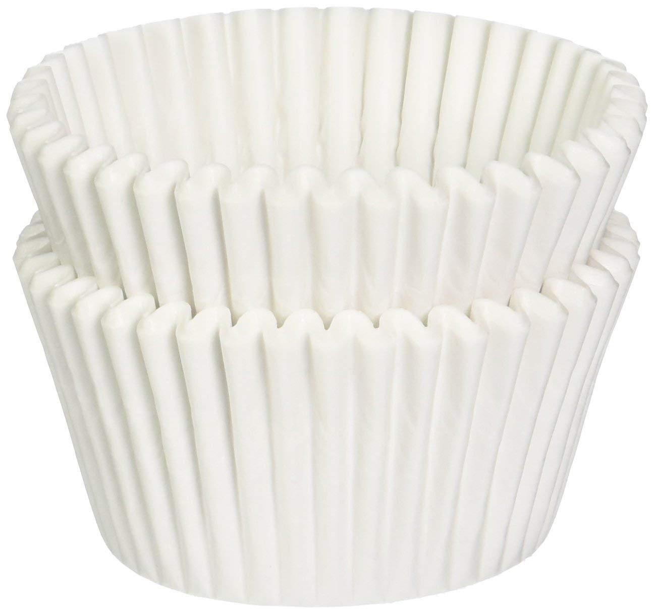 Premium White Mini Baking Cups - USA Made Fluted Cupcake Liners (1.5x1 Inch, 3.5cm) - Oven Safe Paper - Bulk Pack of 10,000 - Perfect for Baking, Party Decorations & Dessert Presentations