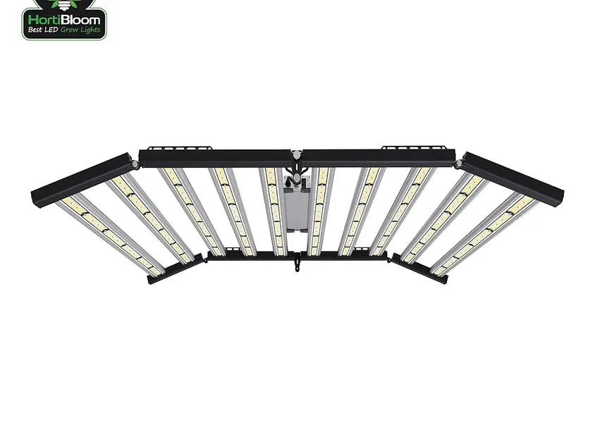 HortiBloom Mega Enfold 1000W Full Spectrum LED Grow Light for Indoor Plants - Hydroponics, Greenhouse & Home Gardening - High Efficiency Plant Growth Lamp for Vegetables, Flowers & Herbs