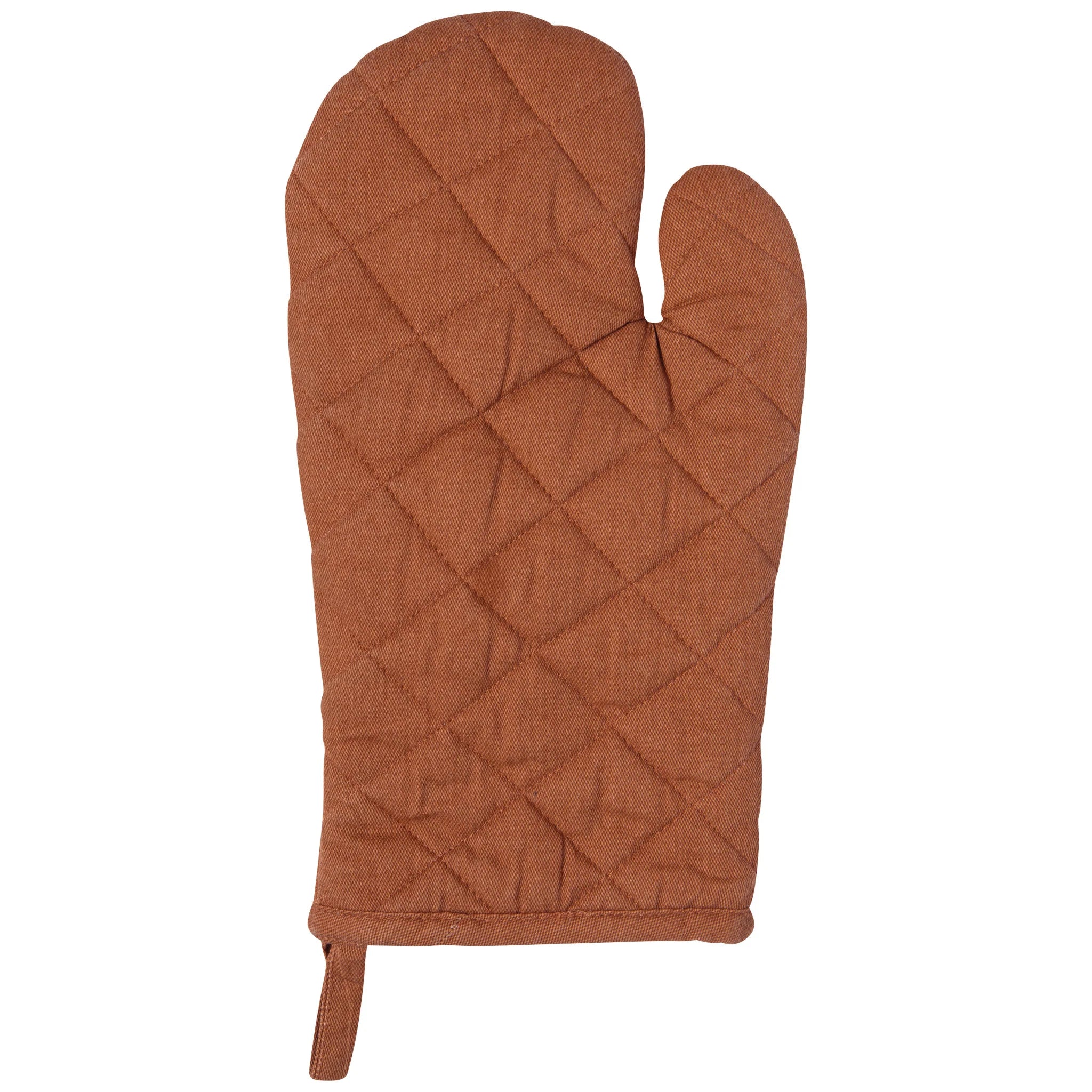 Premium Cinnamon Stick Stonewash Oven Mitt & Potholder Set - Heat Resistant Kitchen Gloves for Baking, Cooking, Grilling - Perfect for Thanksgiving, Christmas & Holiday Cooking