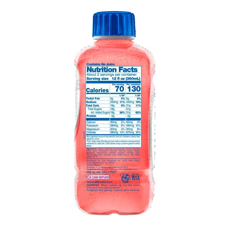 Electrolit Hydration Electrolyte Drinks - 12 Pack Sports Beverages with Essential Electrolytes for Rehydration | Ideal for Workouts, Sports & Active Lifestyles