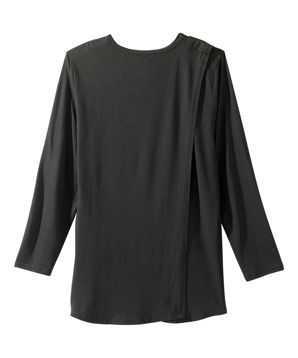 Elegant Women's Open Back Embellished Long Sleeve Top - Sexy Party Blouse for Night Out, Date Night & Special Occasions
