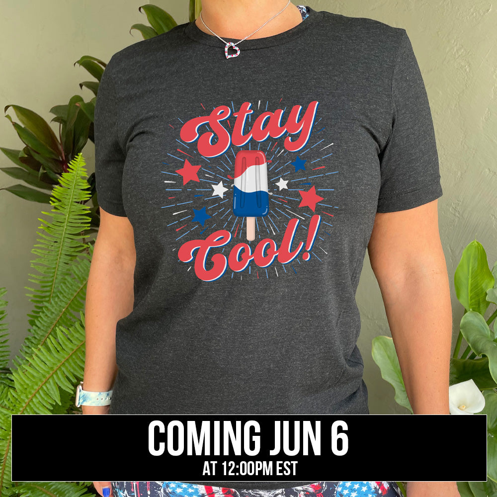 Stay Cool Popsicle T-Shirt - Unisex Summer Graphic Tee for Men & Women - Perfect for Beach Parties, Vacations and Casual Outings