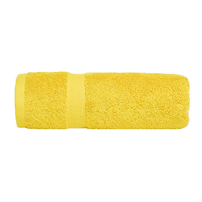 Premium 100% Combed Cotton Bath Towel Set - Super Soft & Absorbent Yellow Bath Sheets (2 Pack) for Spa, Beach, Gym & Luxury Bathroom Use